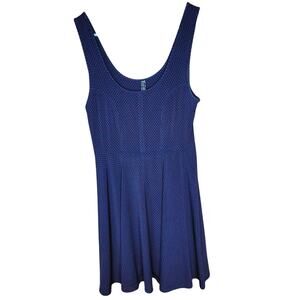 Free People Loving Lola polka dot skater dress size medium red blue